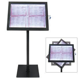 Espositore a led 4xa4 per esterni securit