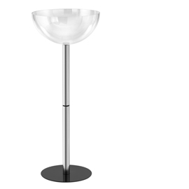 Expo contenitore con 1 semisfera Ø 50cm - h96cm
