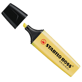 Evidenziatore stabilo boss pastel giallo banana 70/144