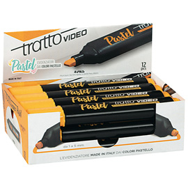 Evidenziatore tratto video pastel arancione mandarino