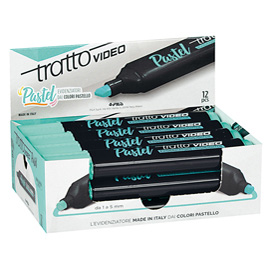Evidenziatore tratto video pastel verde menta