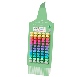 Expo 60 evidenzatori textliner 46 colori pastello assortiti faber castell