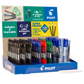 Bl. 2 Penne Pilot frixion clicker scatto 0,7 blu cancellabile ricaricabile  + 6 refill