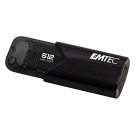 Emtec - memoria usb b110 usb 3.2 clickeasy - nero - ecmmd512gb113 - 512 gb