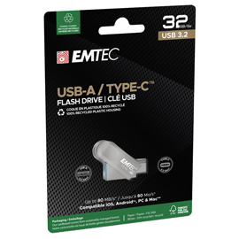 Emtec memoria dual usb3.2 to type-c  d280 32gb