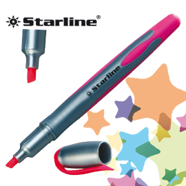 Evidenziatore starline fucsia p.scalpello 1-4mm