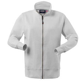 Felpa canberra lady - taglia s - cotone/pe - bianco - rossini