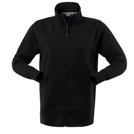 Felpa canberra lady - taglia l - cotone/pe - nero - rossini