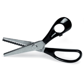 Forbici tagliacampioni zig-zag 19cm lama in ghisa 4340 lebez