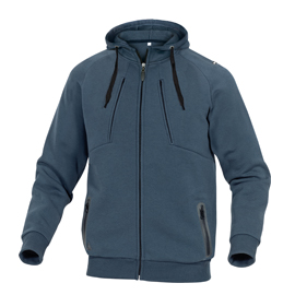 Felpa sportiva anzio tg. Xl blu marino in pile/cotone
