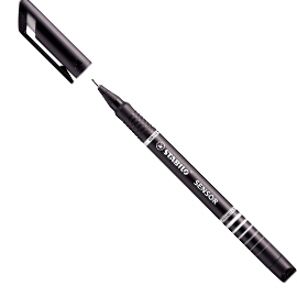 Fineliner stabilo sensor punta 0.3mm nero