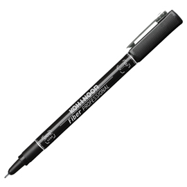 Fineliner professional fiber nero 0,05mm kohinoor