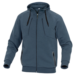 Felpa sportiva anzio tg. M blu marino in pile/cotone
