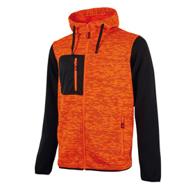 Felpa da lavoro rainbow orange fluo taglia m u-power