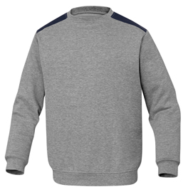 Felpa sportivo olino - in pile - tg. L - grigio - deltaplus