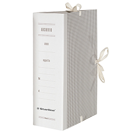 Faldone - lacci incollati - tela - 35 x 25 cm - dorso 12 cm - starline