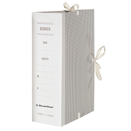 Faldone - lacci incollati - tela - 35 x 25 cm - dorso 20 cm - starline