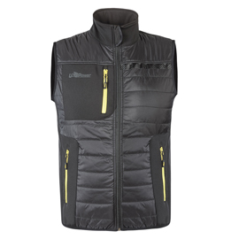 Gilet wall - taglia xxl - pe - grigio/verde - u-power