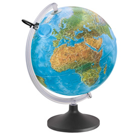 Globo geografico illuminato lumierissimo Ø 30cm novarico