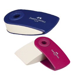 Gomma mini sleeve con custodia faber castell