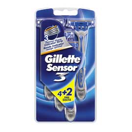 Gillette sensor 3 - kit 4+2 rasoi usagetta