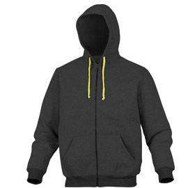 Giacca sportiva cento tg.xl grigio/giallo in pile