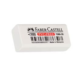 Gomma mini in vinile bianca per matita faber castell