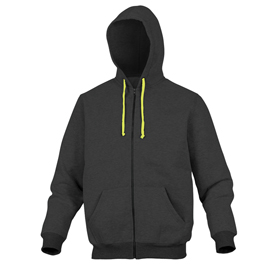 Giacca sportiva cento tg. M grigio/giallo in pile