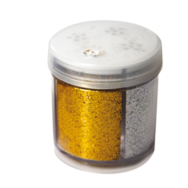 Glitter dispenser grana fine 40ml 4 colori assortiti cwr