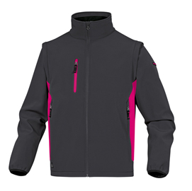 Giacca softshell mysen 2 tg.s grigio/fucsia
