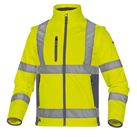 Giacca softshell moonlight 2 alta visibilita' giallo fluo tg.m deltaplus