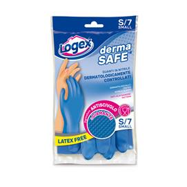 Guanti in nitrile dermasafe tg. S blu