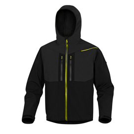 Giacca softshell horten 2 tg. L nero/giallo