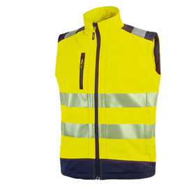 Gilet alta visibilita' softshell dany giallo fluo taglia l u-power