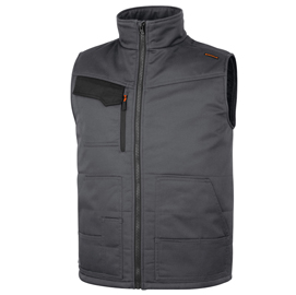 Gilet stockton3 - multitasche - taglia xl - grigio/arancio - deltaplus