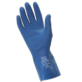 Guanti alimentari mpsb421 - in lattice satinato - taglia m - blu - icoguanti