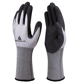 Guanti da lavoro venicut01 - schiuma di nitrile - taglia 10 - grigio/nero - deltaplus