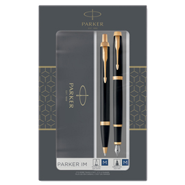 Gift set sfera m + stilografica m im black edition gt - parker