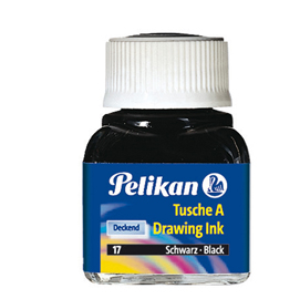 Inchiostro di china 523 nero perla 17 10ml pelikan (0auc17)