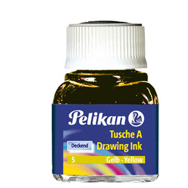 Inchiostro di china 523 giallo 5 10ml pelikan
