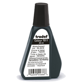 Inchiostro nero 28ml per timbro in gomma 7011 trodat
