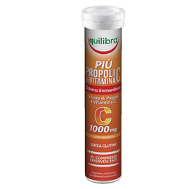 Integratore più propoli con vitamina c - gusto arancia - 20 compresse (88 gr cad.) - equilibra