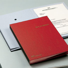 Libro firma 18 pagine 24x34cm rosso 618-a fraschini