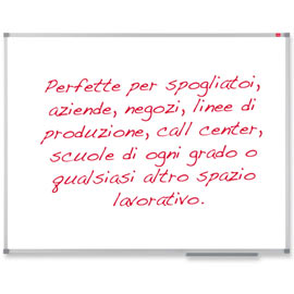 Lavagna bianca magnetica classic 120x210cm nobo
