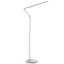 Lampada da terra a led floor reading lamp grigio metal cep