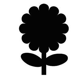 Lavagna da parete 'fiore' silhouette securit