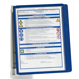 Leggio da muro vario wall 5 - 5 pannelli blu durable
