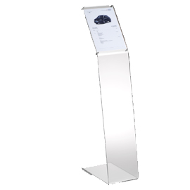 Leggio a4 da terra h108cm in acrilico