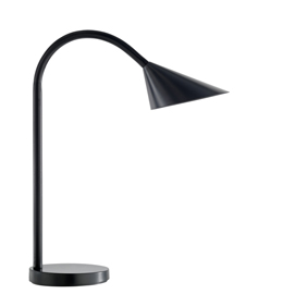 Lampada da tavolo sol led 4w nero unilux