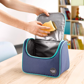 Lunch bag picnik easy azzurro/blu maped